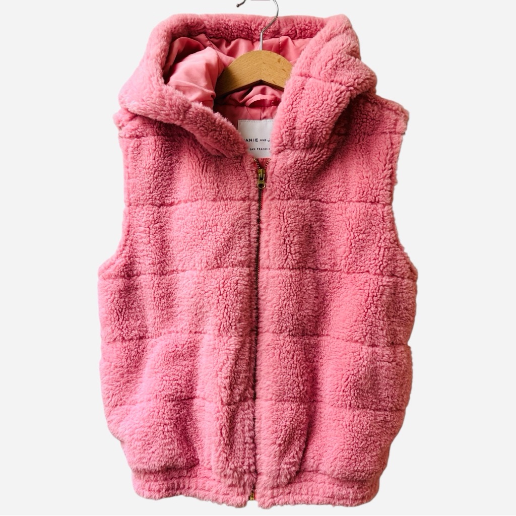 Janie And Jack Soft Pink Fleece Vest